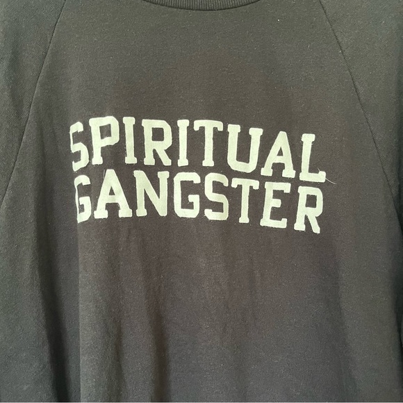 NWOT Spiritual Gangster Blue and Gray SG Pullover XS Unisex MSRP $89 - Picture 10 of 12